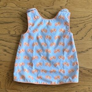 The Yellow Lamb Blue Crab Blouse